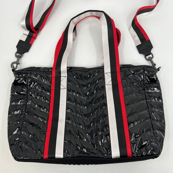 Think Royln Black & Red Large Classic Tote | Inner Pockets - Picture 10 of 11